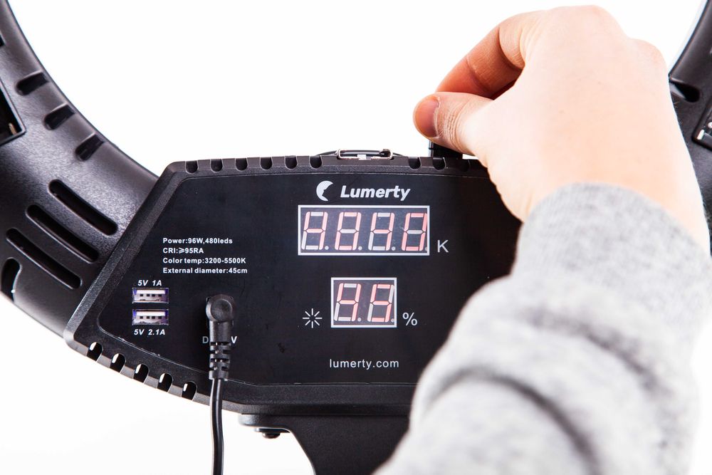 Кільцева лампа / Кольцевая лампа Premium-класу Lumerty 45см -96w