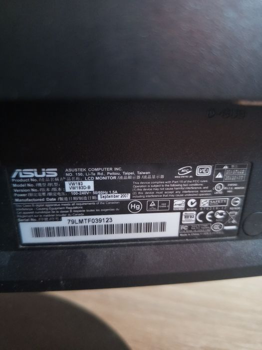 Monitor Asus inc.