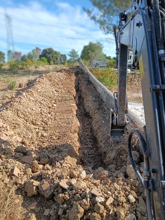 Serviço de mini-giratória e basculante