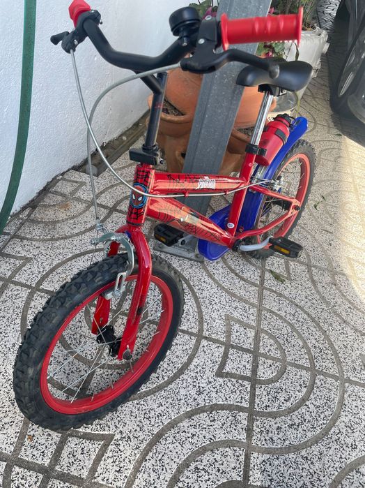 Bicicleta criança spiderman