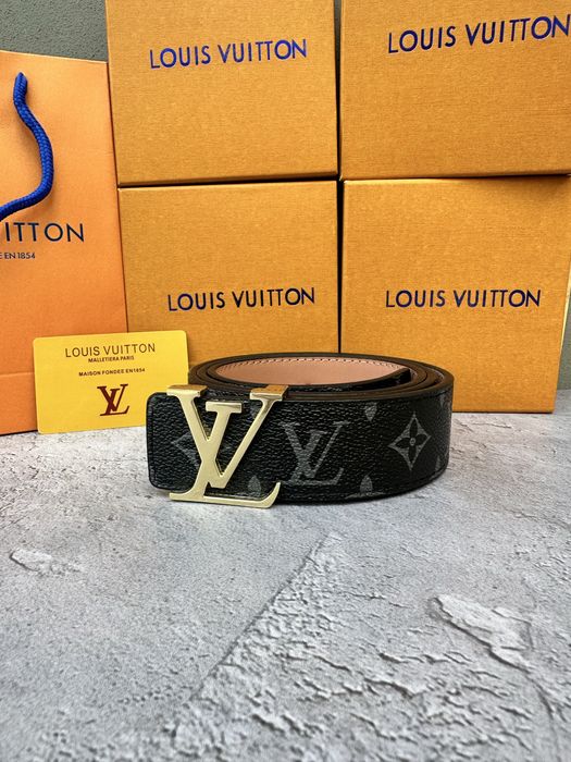 Ремень Louis Vuitton Belt | Шкіряний ремінь LV ПОВНА КОМПЛЕКТАЦІЯ