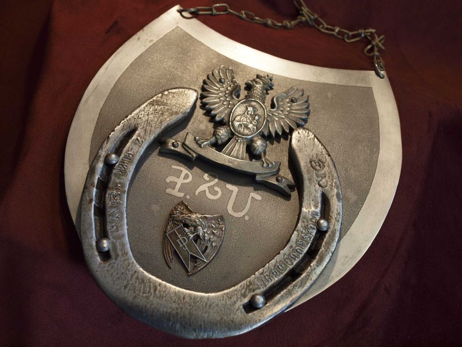 tarcza, ryngraf, plakieta 2 Pułk Ułanów Grochowskich do szabel