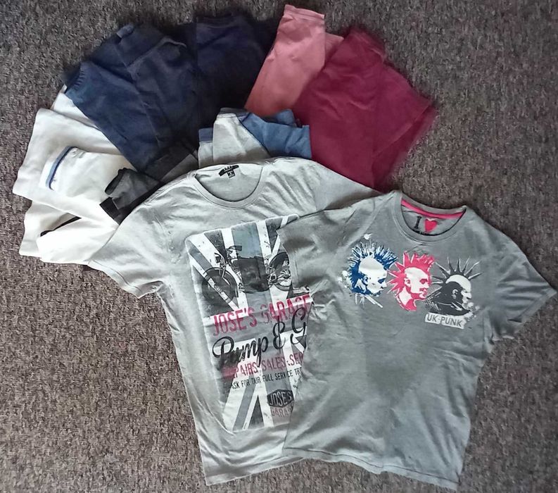 Koszulki męskie, różne wzory.