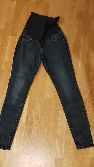 jeansy ciążowe super skinny high rib M H&M 170/80A
