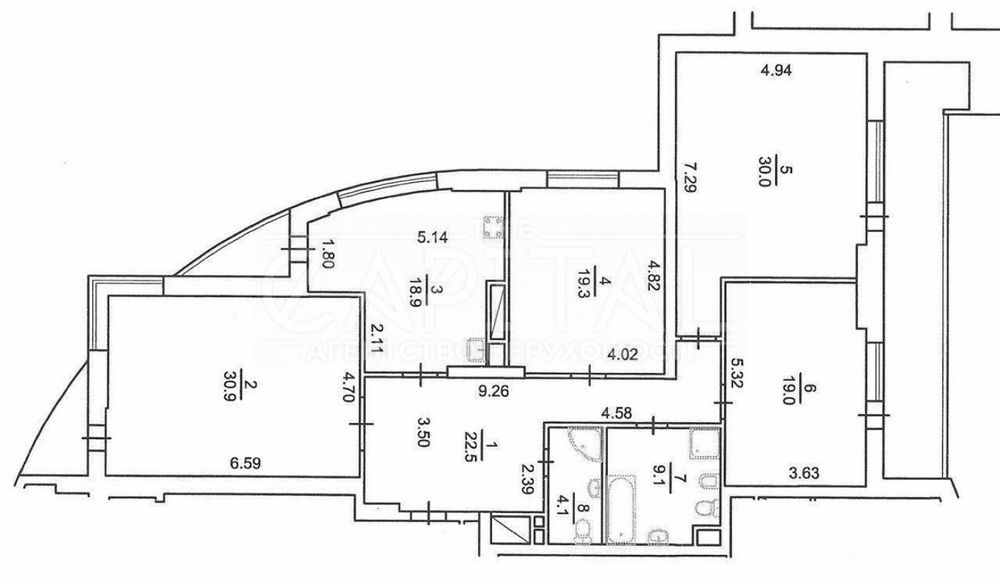 4+-rooms apartment apartment by the address st. Bulvar Druzhby Narodov (area 170 m²) - Atlanta.ua - photo 11