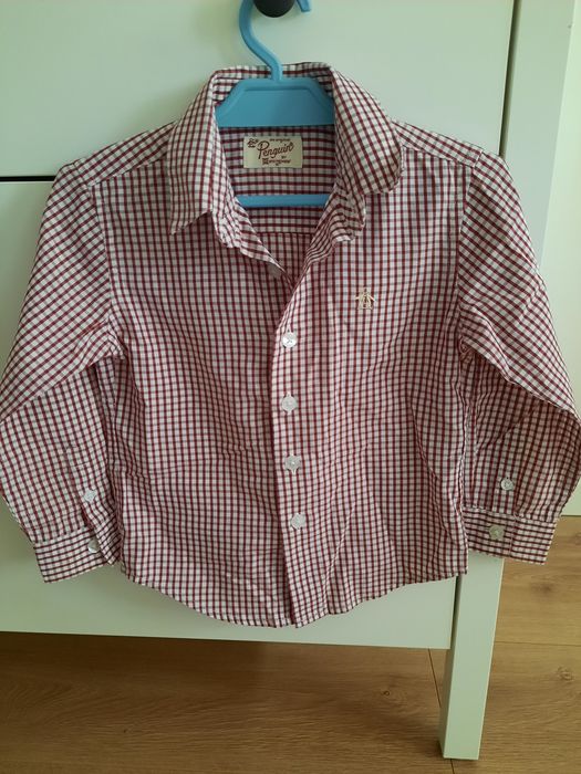 Elegancka koszula w kratę, rozm 98
