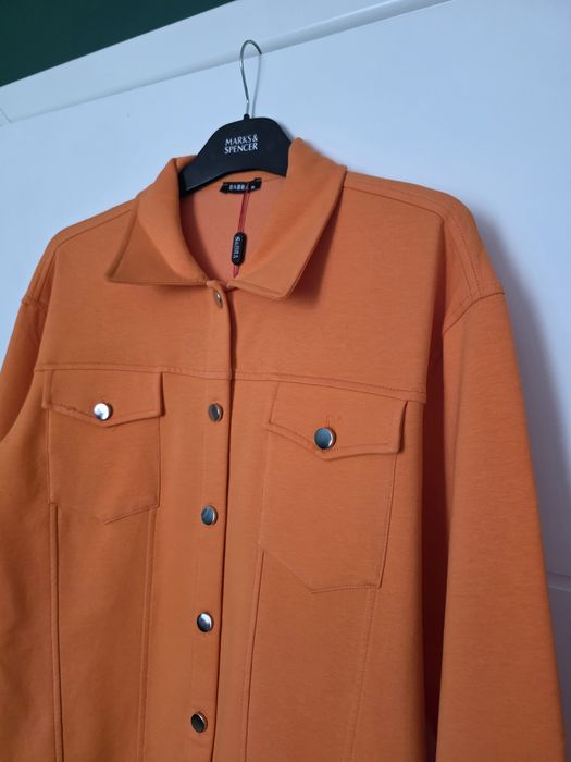 Pomarańczowa bawełniana bluza katana XL super trend