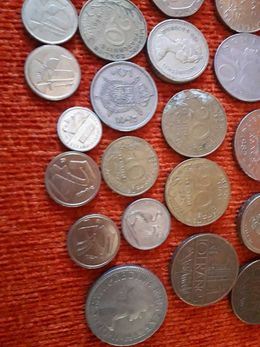 coleccao de moedas  variadas