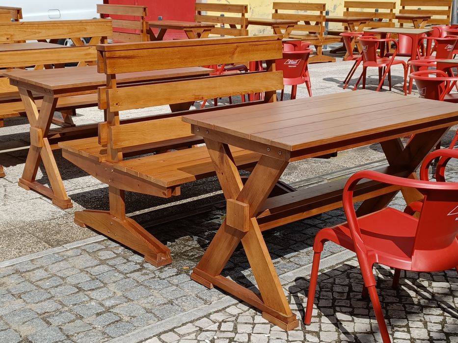 Bancos e Mesas Rusticos P/ Esplanadas