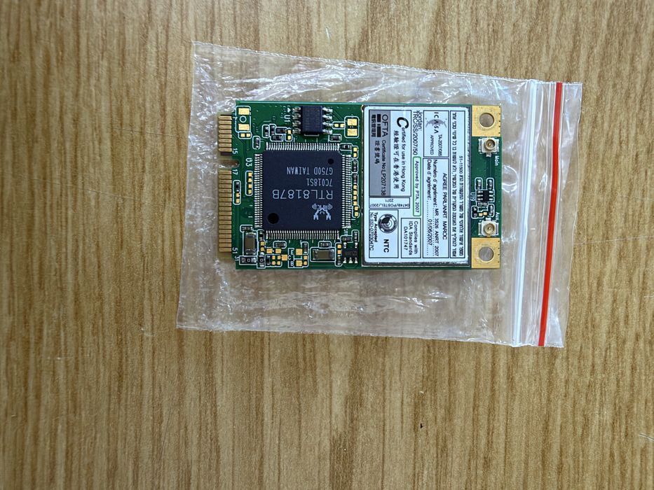Placa de Rede Wi-Fi Mini PCI-E – Realtek RTL8187B (Para Portátil)