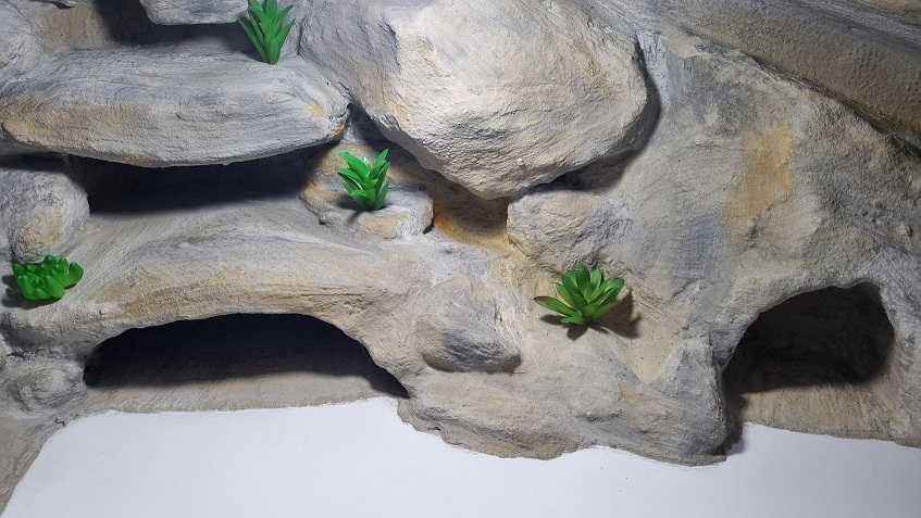 Terrarium  gotowe dla  gekona 70x40x40 białe