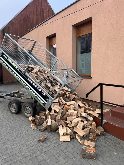 Drewno bukowe BUK SUCHE 15% wilgotności opałowe do kominka drzewo