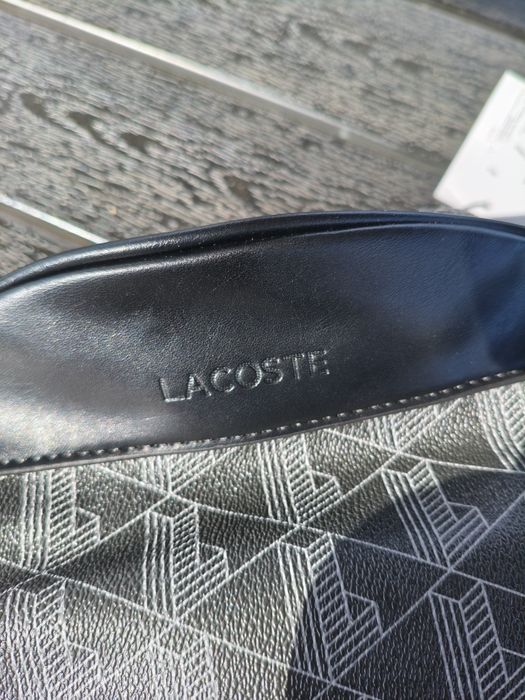 Nowy czarny plecak Lacoste / skóra ekologiczna