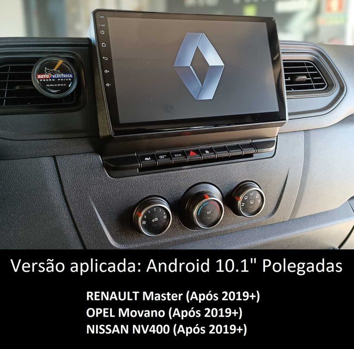 Rádio 2DIN • RENAULT Master • OPEL Movano • NISSAN NV400 • Android