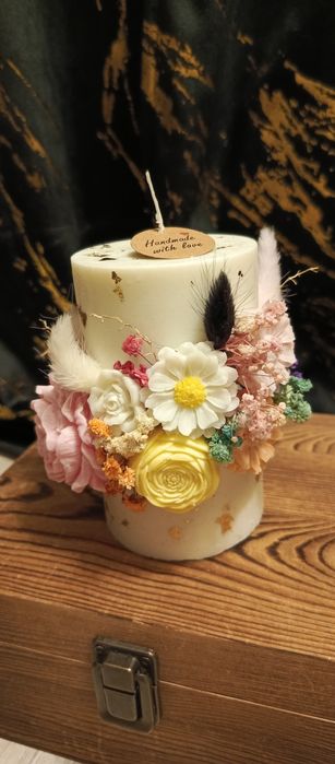 Świeca sojowa ozdobna