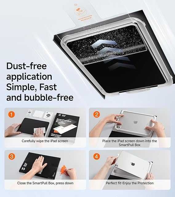 Szkło hartowane SMARTDEVIL iPad mini 7/6 (8,3 cala, 2024/2021) twardość 9H