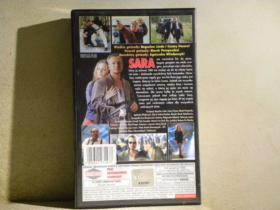 kaseta VHS sara linda włodarczyk pazura perepeczko ślesicki