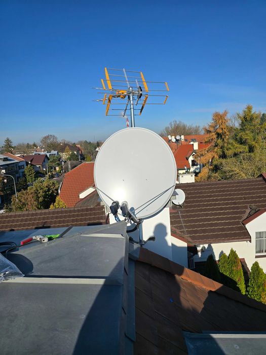 Montaż Anten SAT DVB-T2 LTE 5G Starlink Serwis Ustawianie
