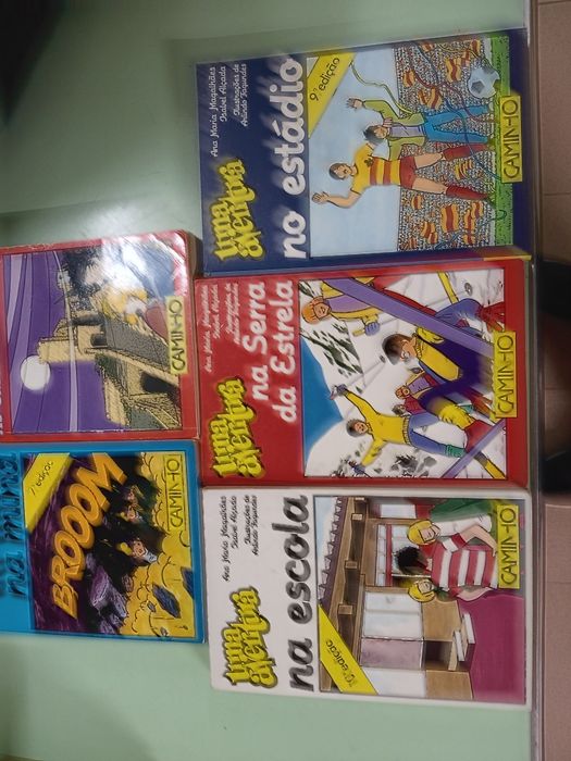 5 livros "uma aventura" usados portes incluidos
