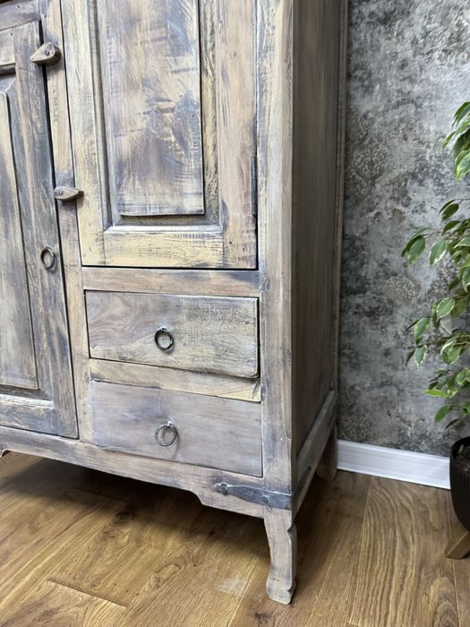 Szafa kolonialna, szafka, komoda, lite drewno, bielona!