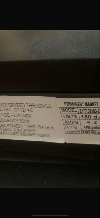 Passadeira de corrida boditone dt12+64584779875586123