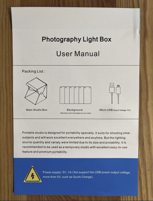 Lightbox Namiot bezcieniowy 40x40 do fotografii