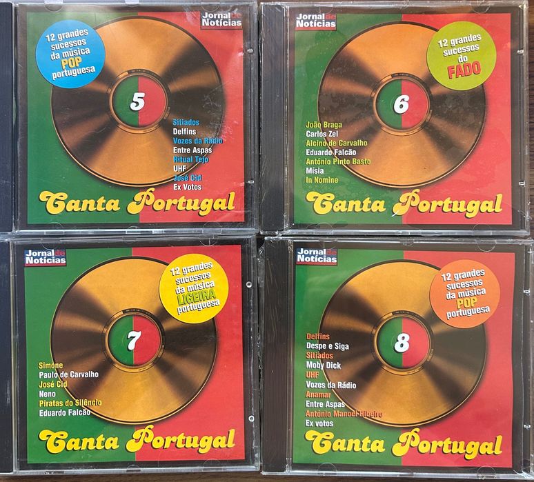 Coleção 10 CDs, novos Canta Portugal, por 5€