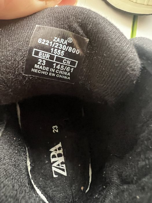 Хайтопи, кросівки демосезоні Zara 23 розмір