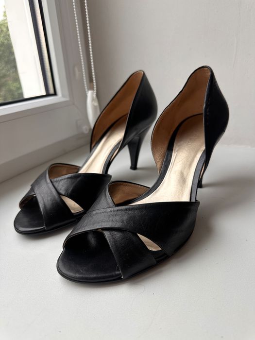 Босоніжки Aldo чорні шкіряні 39-40 розмір жіночі