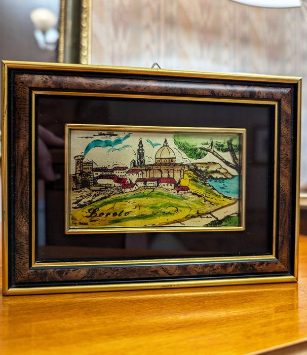 Картина декор серебро 925°. Италия