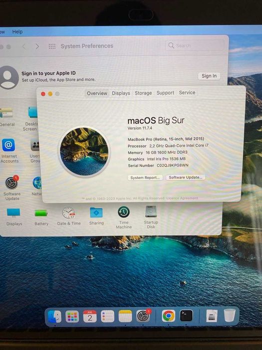 MacBook Pro 15" (2015) | 16 GB RAM | 256 GB SSD | Bardzo dobry stan