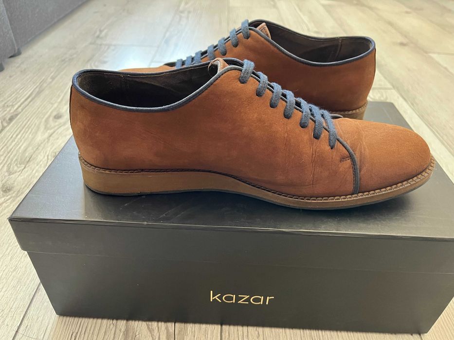 Buty KAZAR męskie nubuk skóra naturalna 41/42 Studniówka