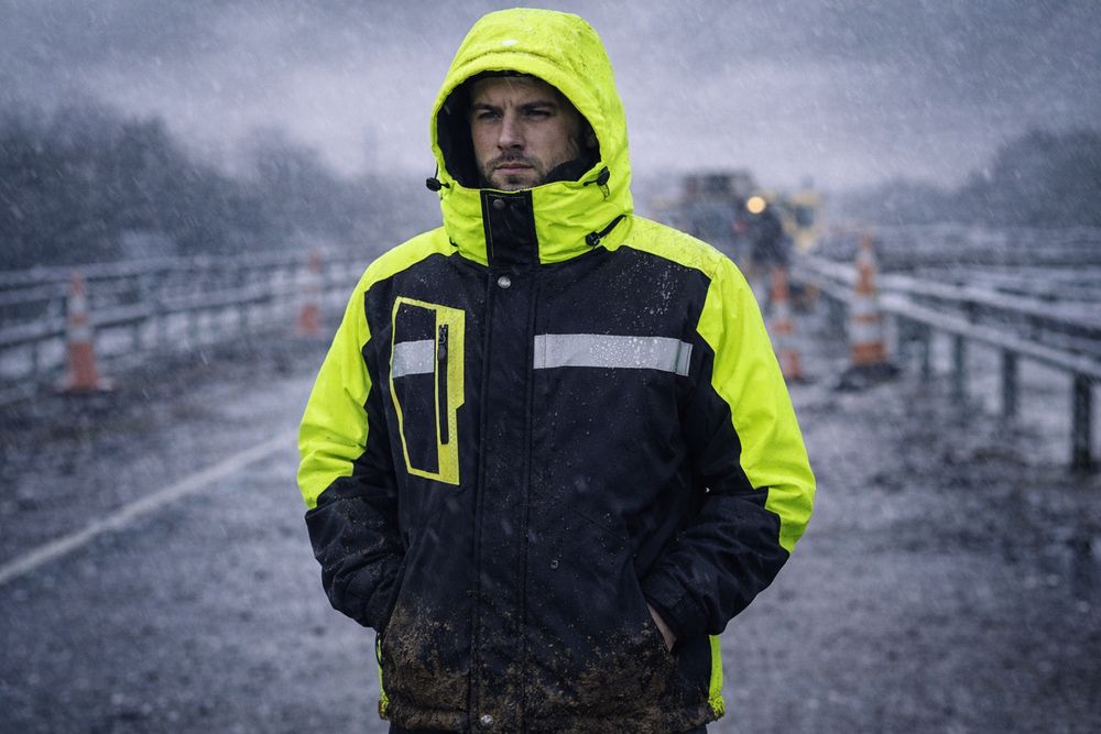 Kurtka robocza ocieplana FIRRST HOLM z kapturem i odblaskiem XL