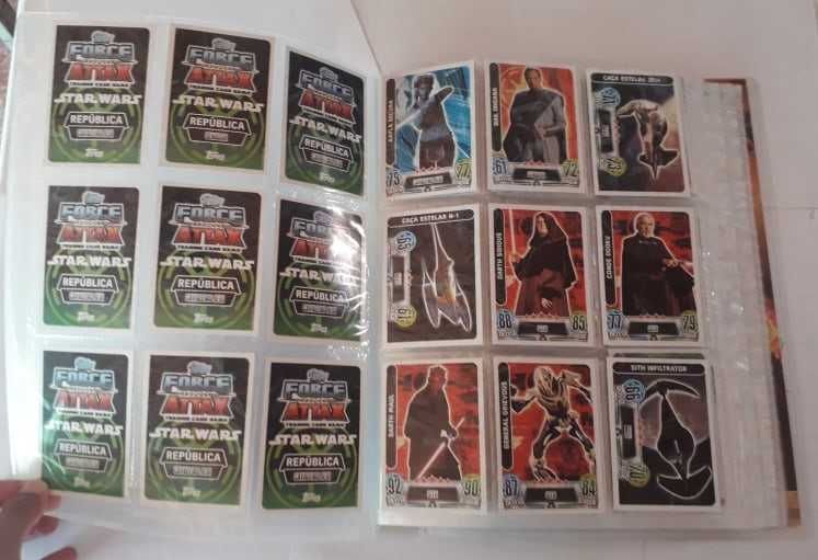 Coleção completa Star Wars Cartas+Abatons + Totally totems
