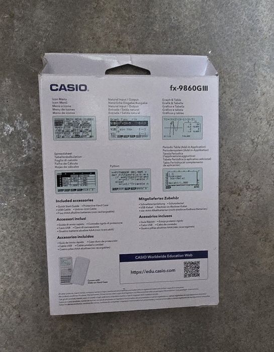 Casio fx-9860GIII.