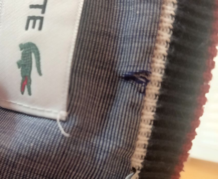 Bordowy Sweter Lacoste