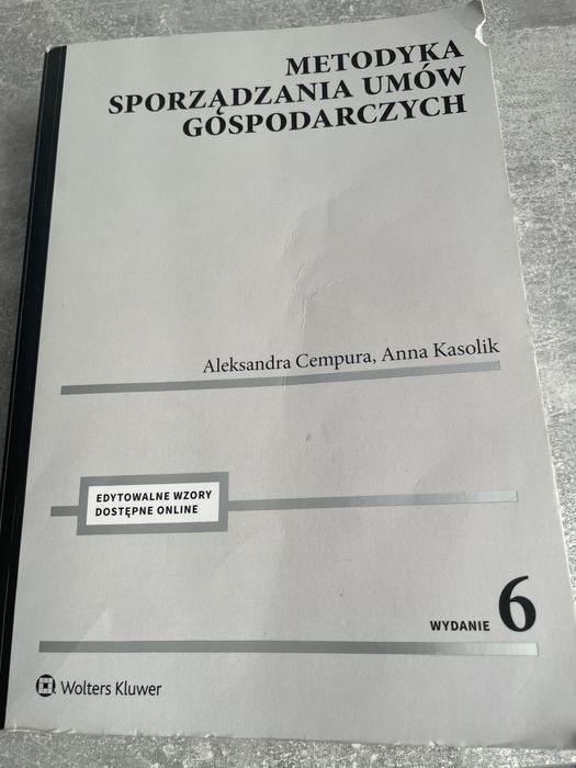 Metodyka sporządzania umów gospodarczych Cempura