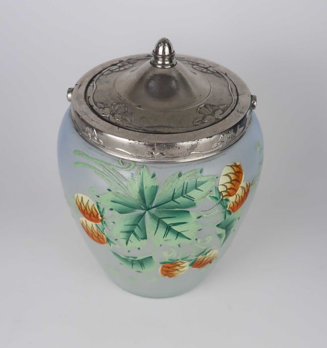 Boleira antiga em vidro baço