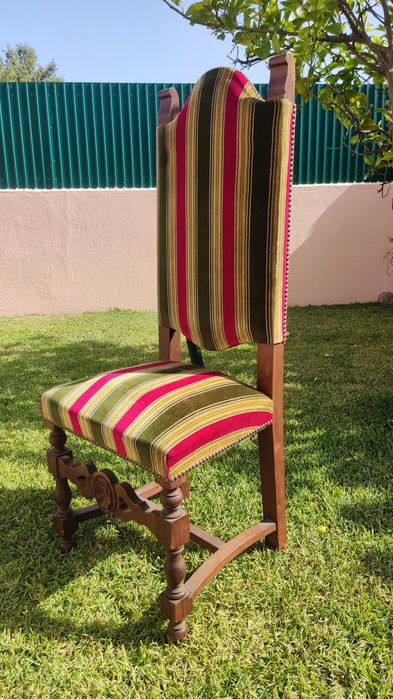 Cadeira vintage madeira trabalhada