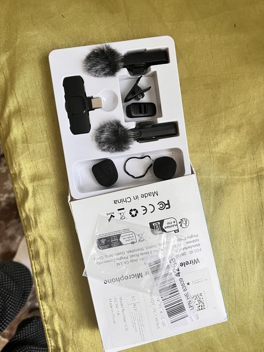 Мікрофон Універсальний бездротовий петличний мікрофон (Wireless Lavalier Microphone).