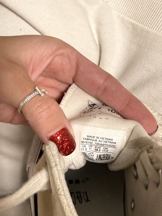 Кеди converse all star дитячі з квітами текстильні