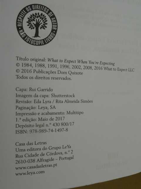 O Que Esperar Quando Está à Espera de Bebé de Heidi Murkoff - 1ª Ediç.