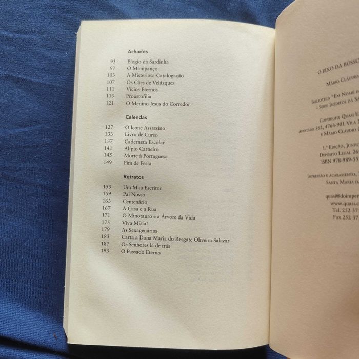 Mário Cláudio - O Eixo da Bússola