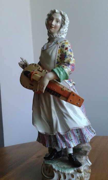 Figura antuga de porcelana Meissen
