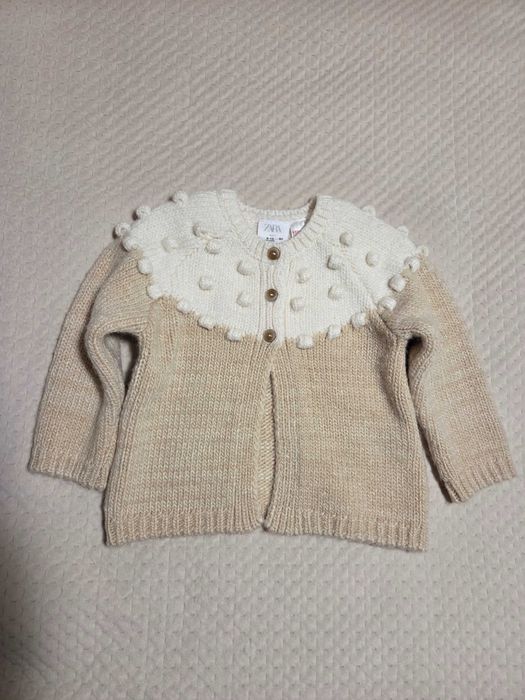 Sweter Zara 9-12m (80 cm) dziewczęcy.