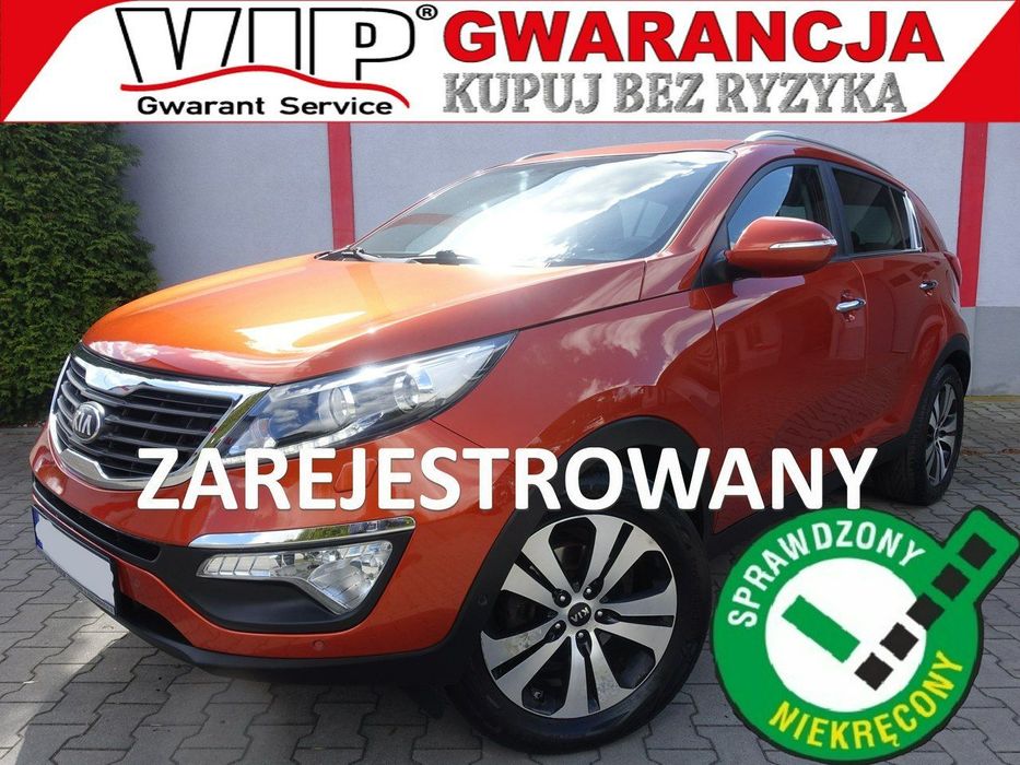 Kia Sportage 1,7D Navi Skóra Xenon Alu Klimatronik Zarejestrowany VIP Gwarancja