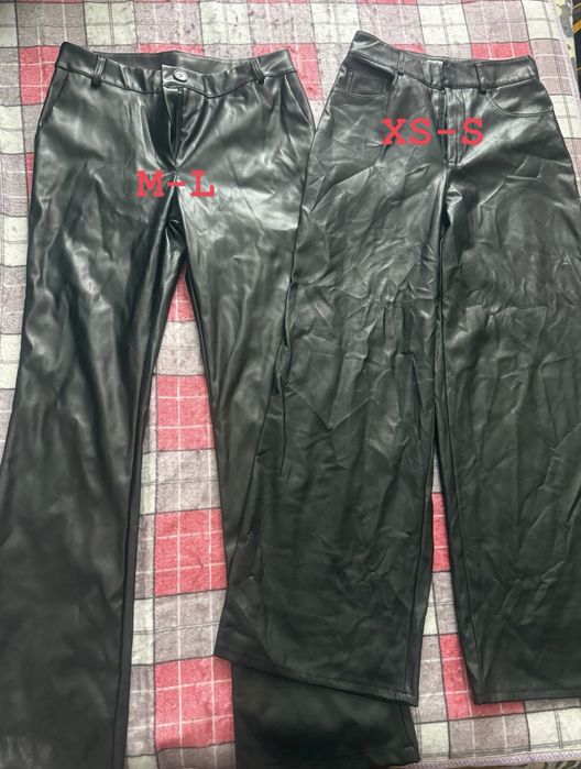 Пара шкіряних брюків - розмір Xs-S та М-L