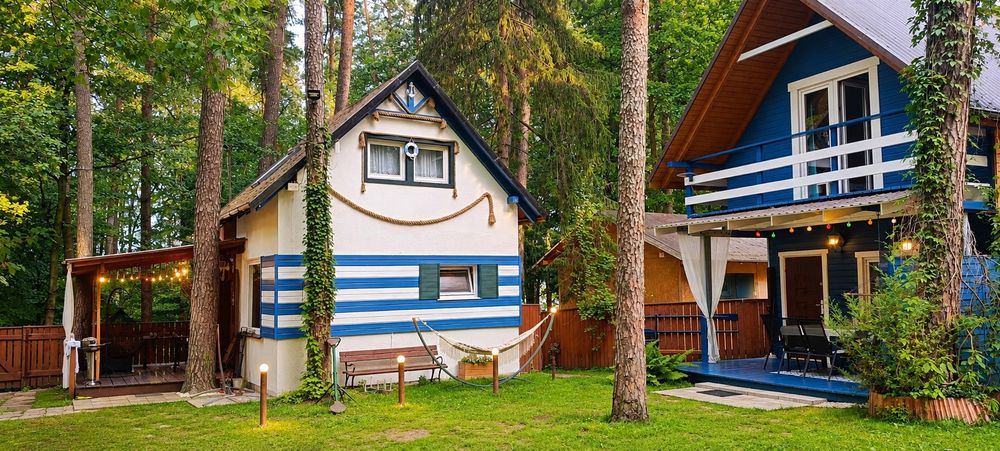 W sosnowym lesie Domek   Mazury Makowo Las jezioro ryby grzyby