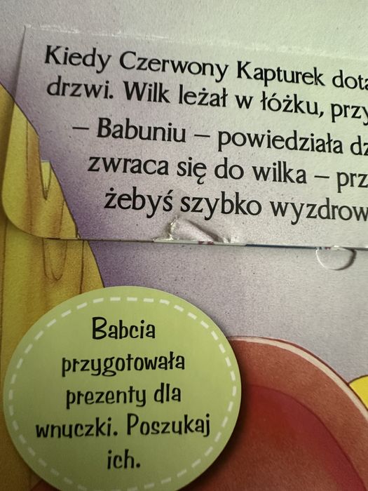 Książka Czerwony Kapturek z okienkami