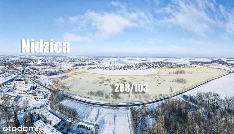 Działka inwestycyjna z Mpzp koło Nidzicy.